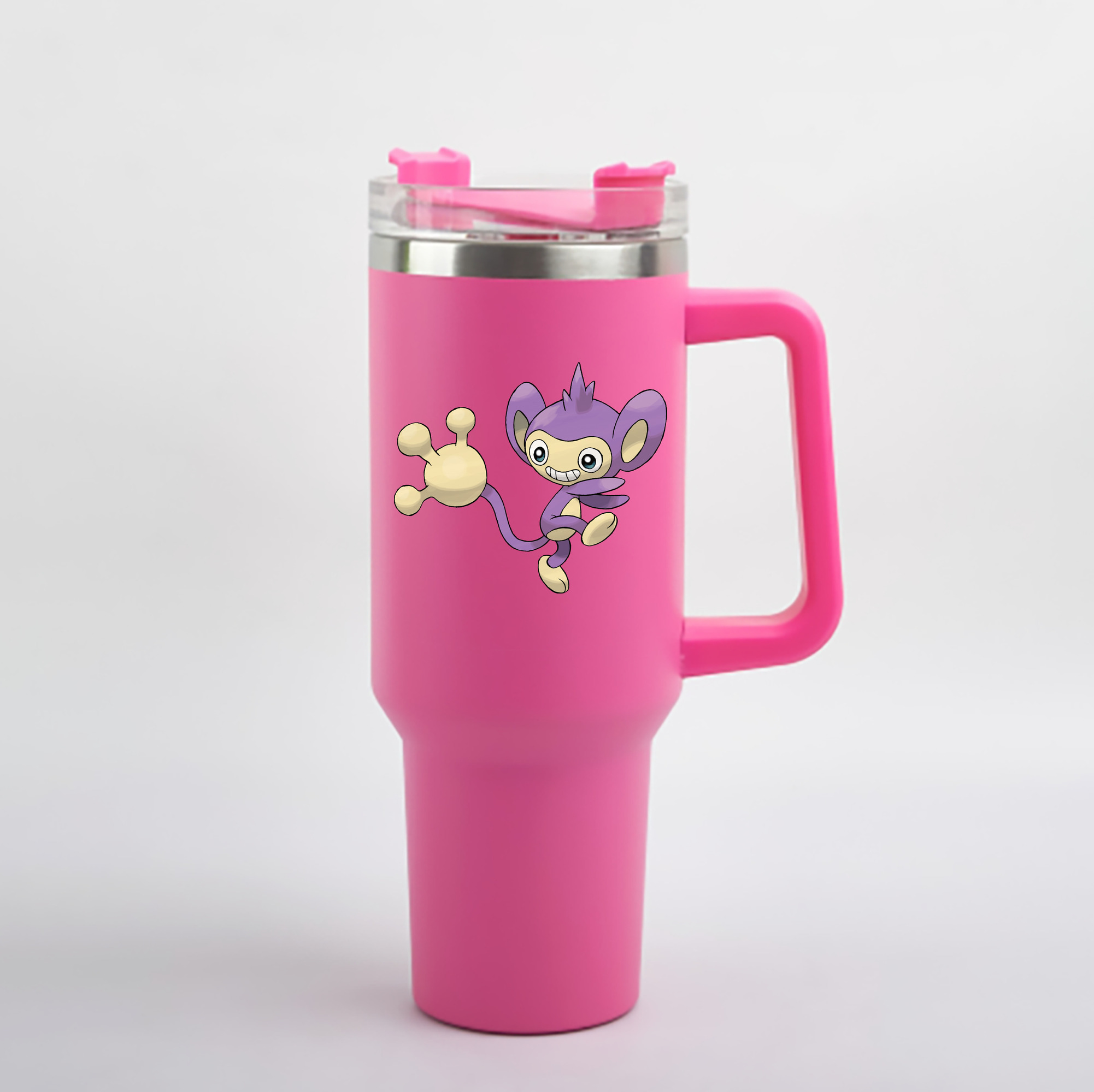 （画像用） ポケットモンスター Pokémon 1200mL車用タンブラー - クリスタルステッカー（プラスチックストロー付き）